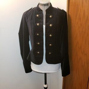 Velvet Military Style Jacket